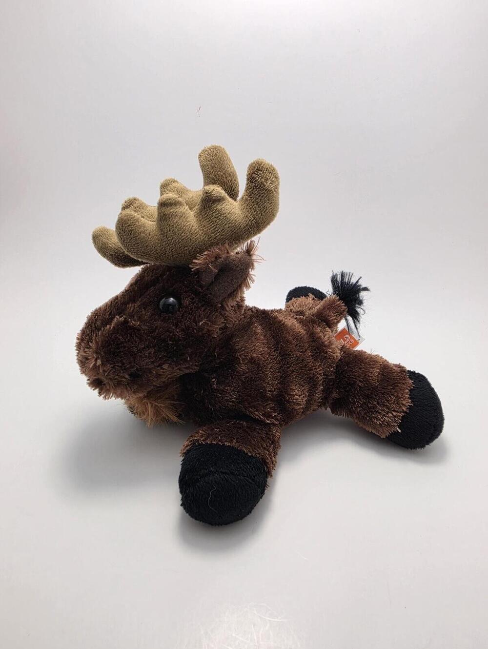 Wild Republic Laying Down Floppy Moose Plush Stuffed Animal (7 inch)